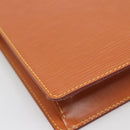 LOUIS VUITTON Epi Pochette Homme Bag Brown Zipangu Gold M52528 LV Auth ep10838-16