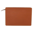 LOUIS VUITTON Epi Pochette Homme Bag Brown Zipangu Gold M52528 LV Auth ep10838-2