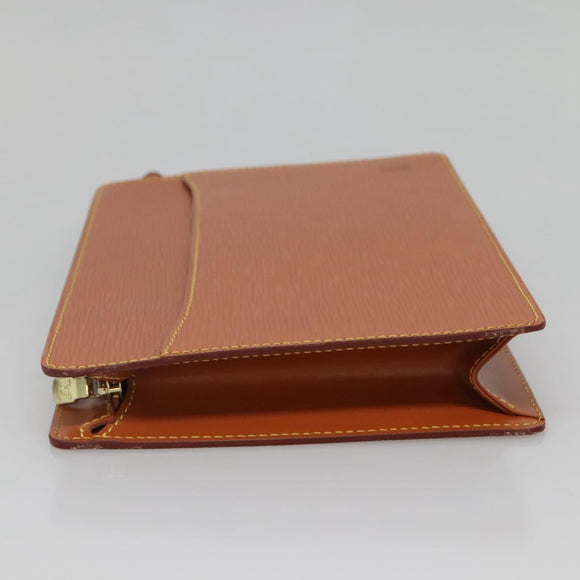 LOUIS VUITTON Epi Pochette Homme Bag Brown Zipangu Gold M52528 LV Auth ep10838