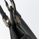 FENDI Zucchino Canvas Hand Bag Black Auth ep10842-10