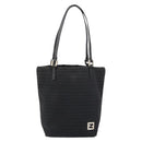 FENDI Zucchino Canvas Hand Bag Black Auth ep10842-13