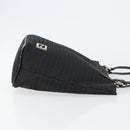 FENDI Zucchino Canvas Hand Bag Black Auth ep10842-3