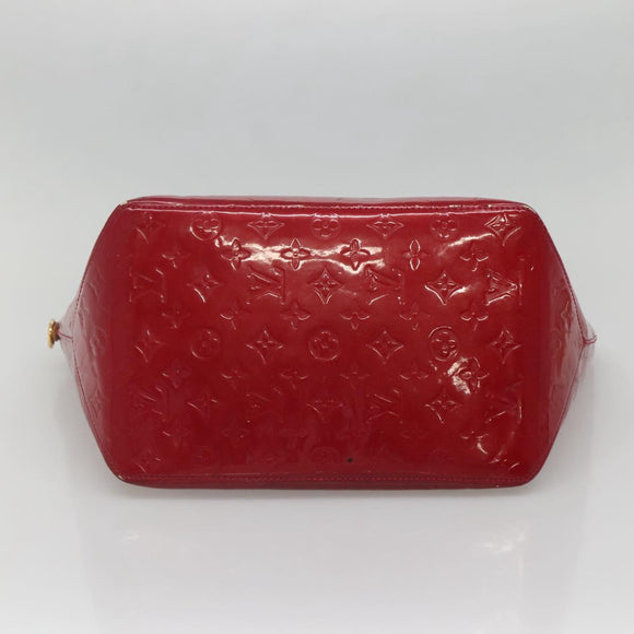 LOUIS VUITTON Vernis Bellview GM Hand Bag Pomme D'amour M93587 LV Auth ep10843
