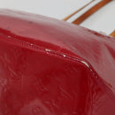 LOUIS VUITTON Vernis Bellview GM Hand Bag Pomme D'amour M93587 LV Auth ep10843-15