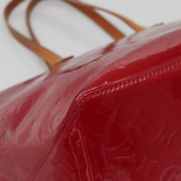 LOUIS VUITTON Vernis Bellview GM Hand Bag Pomme D'amour M93587 LV Auth ep10843