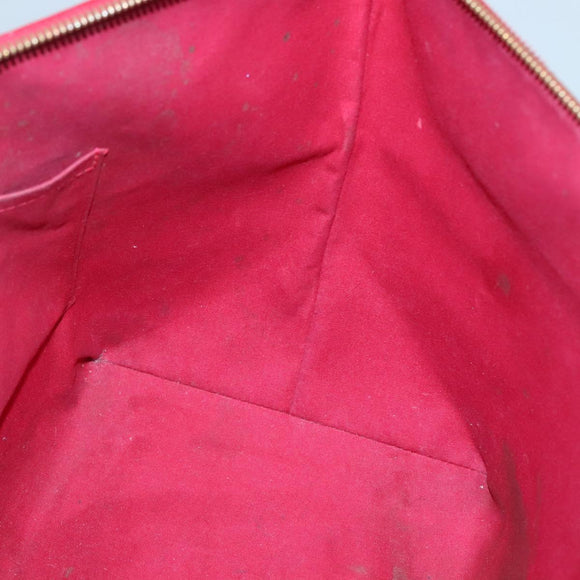 LOUIS VUITTON Vernis Bellview GM Hand Bag Pomme D'amour M93587 LV Auth ep10843