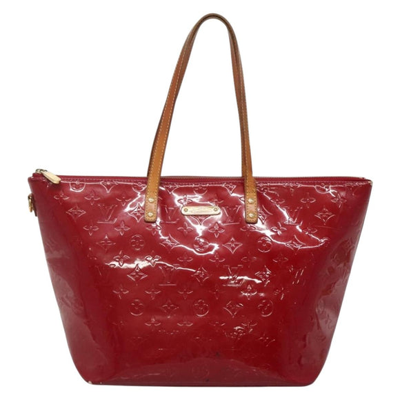 LOUIS VUITTON Vernis Bellview GM Hand Bag Pomme D'amour M93587 LV Auth ep10843