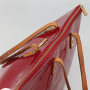 LOUIS VUITTON Vernis Bellview GM Hand Bag Pomme D'amour M93587 LV Auth ep10843-6