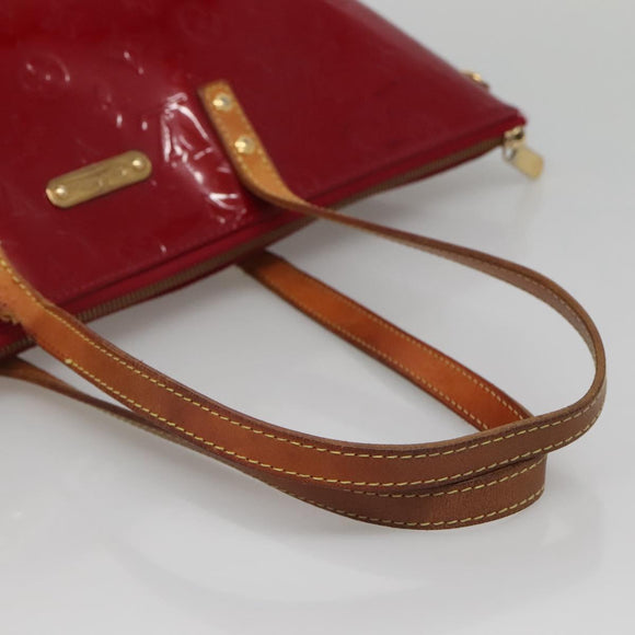 LOUIS VUITTON Vernis Bellview GM Hand Bag Pomme D'amour M93587 LV Auth ep10843