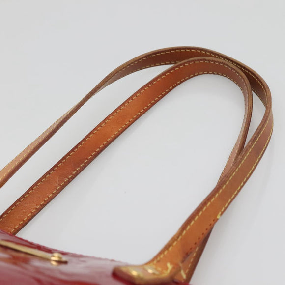 LOUIS VUITTON Vernis Bellview GM Hand Bag Pomme D'amour M93587 LV Auth ep10843