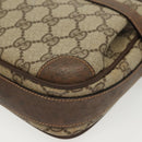 GUCCI GG Supreme Shoulder Bag PVC Beige Gold Auth ep10845-15