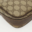 GUCCI GG Supreme Shoulder Bag PVC Beige Gold Auth ep10845-16