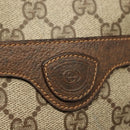 GUCCI GG Supreme Shoulder Bag PVC Beige Gold Auth ep10845-18