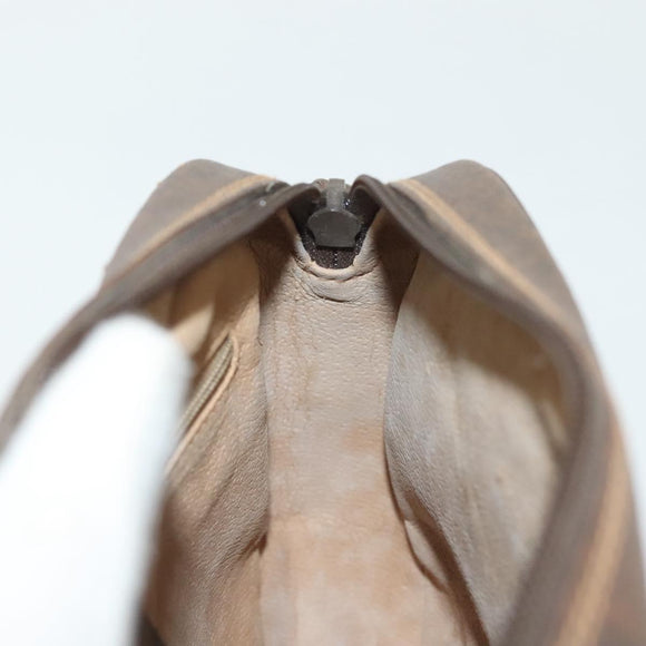 GUCCI GG Supreme Shoulder Bag PVC Beige Gold Auth ep10845