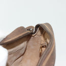 GUCCI GG Supreme Shoulder Bag PVC Beige Gold Auth ep10845-21