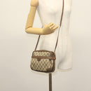 GUCCI GG Supreme Shoulder Bag PVC Beige Gold Auth ep10845-23