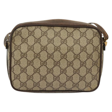 GUCCI GG Supreme Shoulder Bag PVC Beige Gold Auth ep10845 - 0