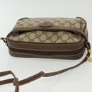 GUCCI GG Supreme Shoulder Bag PVC Beige Gold Auth ep10845-6