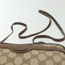 GUCCI GG Supreme Shoulder Bag PVC Beige Gold Auth ep10845-14