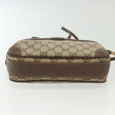 GUCCI GG Supreme Shoulder Bag PVC Beige Gold Auth ep10845-5