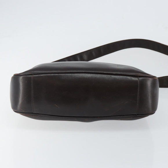 GUCCI Bamboo Hand Bag Leather 2way Brown Gold 001 3444 1638 Auth ep10847