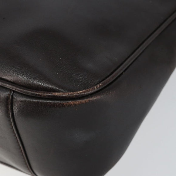 GUCCI Bamboo Hand Bag Leather 2way Brown Gold 001 3444 1638 Auth ep10847