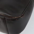 GUCCI Bamboo Hand Bag Leather 2way Brown Gold 001 3444 1638 Auth ep10847-9