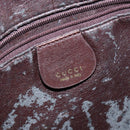 GUCCI Bamboo Hand Bag Leather 2way Brown Gold 001 3444 1638 Auth ep10847-19