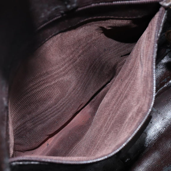 GUCCI Bamboo Hand Bag Leather 2way Brown Gold 001 3444 1638 Auth ep10847