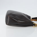 GUCCI Bamboo Hand Bag Leather 2way Brown Gold 001 3444 1638 Auth ep10847-3