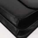 GUCCI Hand Bag Leather Black Gold Auth ep10849-15