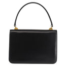 GUCCI Hand Bag Leather Black Gold Auth ep10849-2