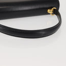 GUCCI Hand Bag Leather Black Gold Auth ep10849-7