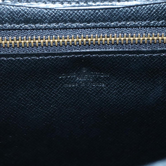 LOUIS VUITTON Epi Montaigne 23 Clutch Bag Black M52662 LV Auth ep10851