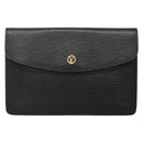 LOUIS VUITTON Epi Montaigne 23 Clutch Bag Black M52662 LV Auth ep10851-13
