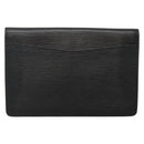 LOUIS VUITTON Epi Montaigne 23 Clutch Bag Black M52662 LV Auth ep10851-2