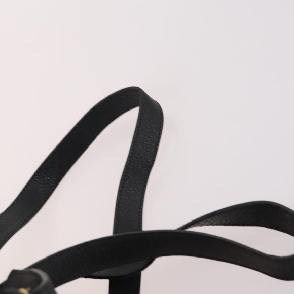 GUCCI Bamboo Backpack Suede Black Gold 003 2058 0030 Auth ep10853