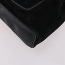 GUCCI Bamboo Backpack Suede Black Gold 003 2058 0030 Auth ep10853-12