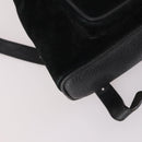 GUCCI Bamboo Backpack Suede Black Gold 003 2058 0030 Auth ep10853-13