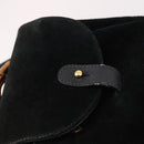 GUCCI Bamboo Backpack Suede Black Gold 003 2058 0030 Auth ep10853-16