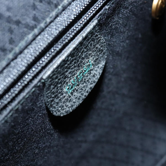 GUCCI Bamboo Backpack Suede Black Gold 003 2058 0030 Auth ep10853