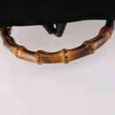 GUCCI Bamboo Backpack Suede Black Gold 003 2058 0030 Auth ep10853-7