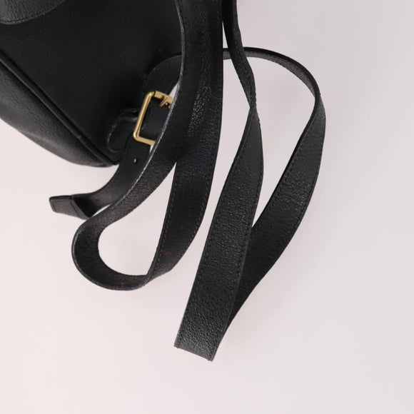 GUCCI Bamboo Backpack Suede Black Gold 003 2058 0030 Auth ep10853