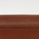 Burberrys Shoulder Bag Leather Brown Gold Auth ep10854-3