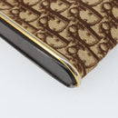 Christian Dior Trotter Canvas Shoulder Bag Brown Gold Auth ep10855-15