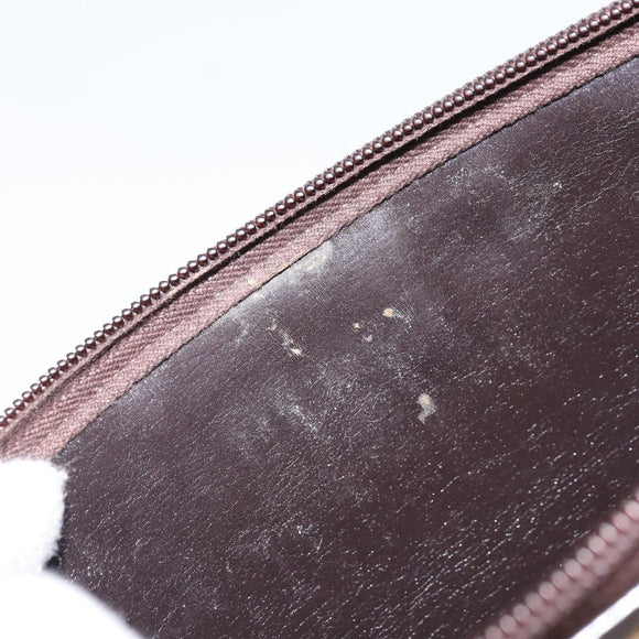 Christian Dior Trotter Canvas Shoulder Bag Brown Gold Auth ep10855