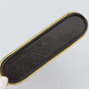 Christian Dior Trotter Canvas Shoulder Bag Brown Gold Auth ep10855-7