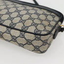 GUCCI GG Supreme Shoulder Bag PVC Navy Gold 007 115 6428 8039 Auth ep10857-15