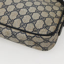 GUCCI GG Supreme Shoulder Bag PVC Navy Gold 007 115 6428 8039 Auth ep10857-17