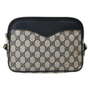 GUCCI GG Supreme Shoulder Bag PVC Navy Gold 007 115 6428 8039 Auth ep10857-13